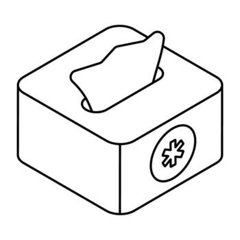 A perfect design icon of tissue box vector