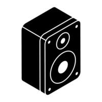Modern design icon of sound speaker vector