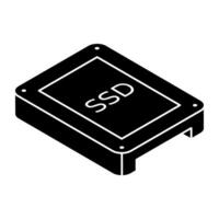 Modern design icon of ssd vector