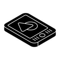 Modern technology icon of mobile geometric shapes vector