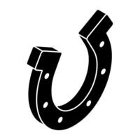 Editable design icon of magnet vector