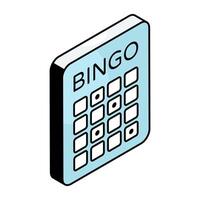 Perfect design icon of bingo game vector