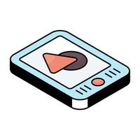 Modern technology icon of mobile geometric shapes vector