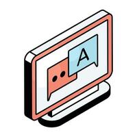 An icon design of question answer vector