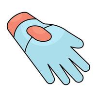 Winter hand covering accessory icon, gloves vectors