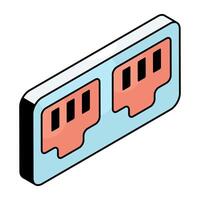 Perfect design icon of ethernet port vector