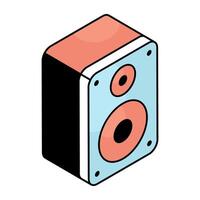 Modern design icon of sound speaker vector