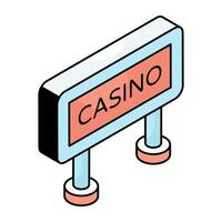 Modern design icon of casino board vector
