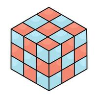 Modern design icon of rubik vector