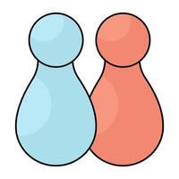 A perfect design icon of chess pieces vector