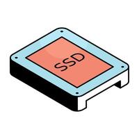 Modern design icon of ssd vector
