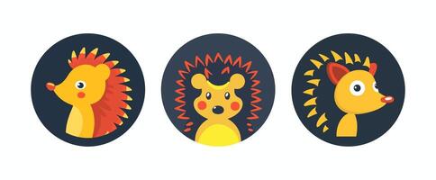 logo of a hedgehog vector