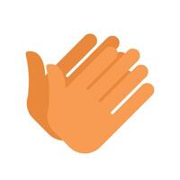 Two hands clapping making applause sound vector