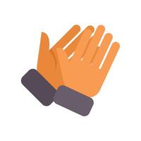 Businessman clapping hands showing approval vector