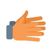 Businessman clapping hands showing approval gesture vector