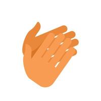 Two hands clapping showing applause vector