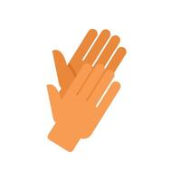 Two hands clapping showing appreciation vector
