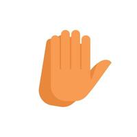 Two hands clapping making sound with fingers spread open vector