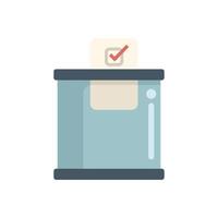 Ballot box accepting marked ballot paper for voting vector
