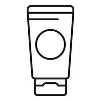 Cosmetic tube with blank label for branding and mockup vector