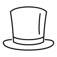 Magician top hat icon showing illusion and performance vector