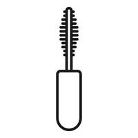 Mascara brush drawing for beauty routine icon design vector