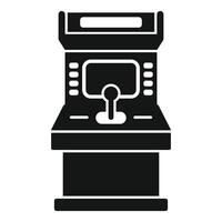 Retro arcade game machine offering entertainment and fun gameplay experience vector