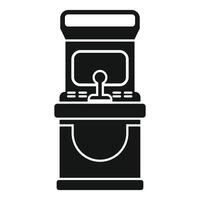 Retro arcade game machine illustrating gaming addiction vector
