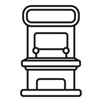 Gaming machine with two joysticks for playing video games line icon vector illustration