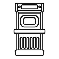 Old gas station pump displaying its fuel dispenser system vector