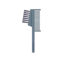 Double sided eyebrow comb with brush for perfect eyelashes makeup vector
