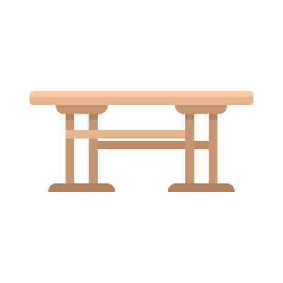 Wooden table with shelf for storage and decoration