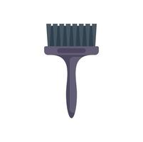 Cleaning brush with plastic handle for removing dust vector