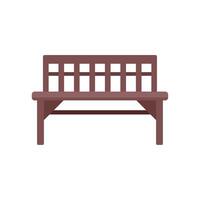Wooden bench offering a place to rest in the park vector