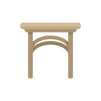 Minimalist wooden table showing minimalist lifestyle design vector