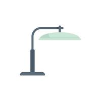 Modern desk lamp shining with light bulb icon vector