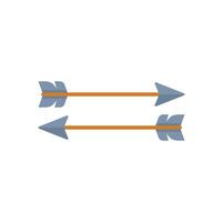 Two arrows pointing in opposite directions on white background vector