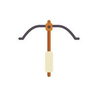 Medieval crossbow weapon shooting arrow icon vector