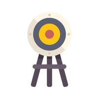 Target standing on tripod over white background vector