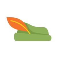 Robin hood hat with feather showing medieval times vector