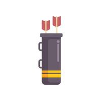 Quiver holding two arrows pointing upward on white background vector