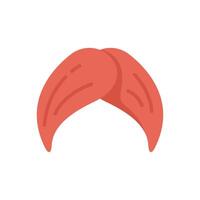 Red turban representing sikh culture and identity vector