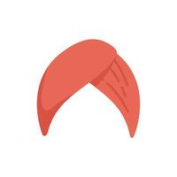 Red turban representing sikh culture and identity vector
