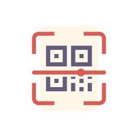 Smartphone scanning qr code for online payment vector