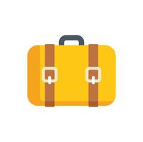 Yellow suitcase is waiting for exciting adventures and new journeys vector
