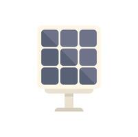 Solar panel generating renewable energy on white background vector