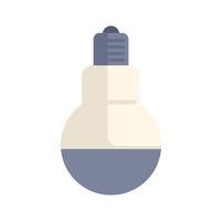 Light bulb shining with bright idea lighting solution vector