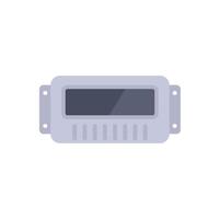 Electric meter showing energy consumption data vector