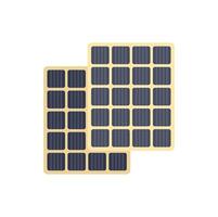 Solar panel generating renewable energy source icon vector