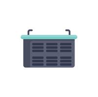 Air conditioner unit cooling system blowing cold air vector